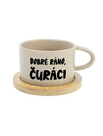 DOBRÉ RÁNO, DICKERS - krémový pohár na makrónky 200 ml DOBRÉ RÁNO, DICKERS - krémový pohár na makrónky 200 ml