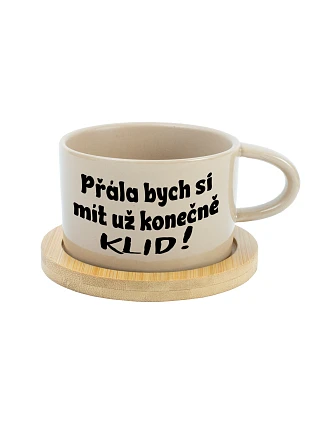CHCELI BY SME KONEČNE MÁŤ KLID! - šálka na krémovú makrónku 200 ml