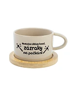 I CAN'T DO IT NOW, I CAN'T DO IT WAIT - krémový pohár na makrónky 200 ml I CAN'T DO IT NOW, I CAN'T DO IT WAIT - krémový pohár na makrónky 200 ml