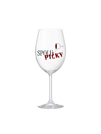 SPOLUPIČKY – číra sklenená pohár na víno 350 ml SPOLUPIČKY – číra sklenená pohár na víno 350 ml