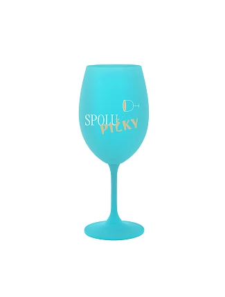 SPOLUPIČKY – tyrkysová pohár na víno 350 ml SPOLUPIČKY – tyrkysová pohár na víno 350 ml