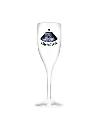 Personalizovaná nerozbitná pohár na prosecco s ultrazvukom Personalizovaná nerozbitná pohár na prosecco s ultrazvukom