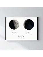 Personalizovaný magický fotob obraz v ráme – 50 x 70 – fázy mesiaca v rodine Personalizovaný magický fotob obraz v ráme – 50 x 70 – fázy mesiaca v rodine