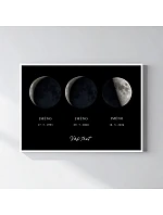 Personalizovaný magický fotob obraz v ráme – 50 x 70 – fázy mesiaca v rodine Personalizovaný magický fotob obraz v ráme – 50 x 70 – fázy mesiaca v rodine