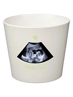 Biely keramický kvetináč – ultrazvuk – malý Biely keramický kvetináč – ultrazvuk – malý