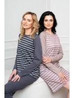 Talianska móda Oda long farba:print/graphite