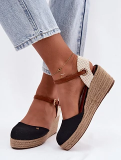 Dámske espadrilky na platforme Wrangler 20261087-25Y Black