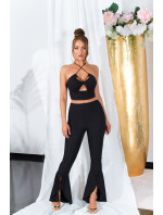 Sexy Koucla Musthave flared pants with slit