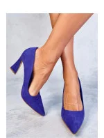 Dámske lodičky na stĺpiku 6191 purpurová - Inello Dámske lodičky na stĺpiku 6191 purpurová - Inello