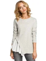 Dámska blúzka M333 Svetlo šedá - MOE