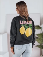 Dámska mikina LEMONFIT graphite v jednej veľkosti FashionStreet BY1348