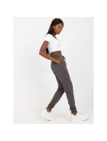 Tmavosivé melanžové základné tepláky (B-005.05)