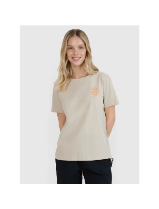 Dámske tričko oversize s potlačou 4F 4FWSS25TTSHF1994-83S