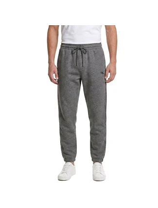 Calvin Klein Fleecové nohavice s logom Jogger Grey Heather - LZ04LE291G-P7E