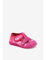 Kapcie Milami Dziecięce Na Rzepy W Serduszka Różowe Reathiana