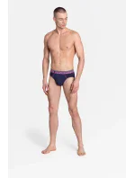 Pánske slipy Luxe 39022-MLC 2-dielna sada námornícka modrá a bobuľová - Henderson