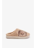 Dámske huňaté papuče s medvedíkom Fiorinella Dámske huňaté papuče s medvedíkom Fiorinella