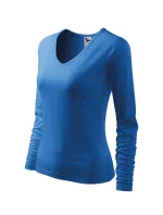 Elegance košeľa pre ženy azúrovo modrá