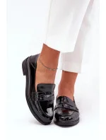 Dámske mokasíny 18100 Black - VINCEZA Dámske mokasíny 18100 Black - VINCEZA