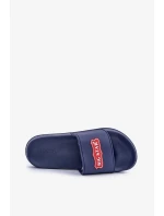 Pánske papuče s logom Big Star OO174029 tmavomodré Pánske papuče s logom Big Star OO174029 tmavomodré