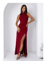 Dlhé šaty 222679 bordová - With You Dlhé šaty 222679 bordová - With You