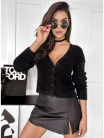 Dámsky sveter LILY čierny FashionStreet MY2035 Dámsky sveter LILY čierny FashionStreet MY2035