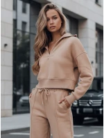 Dámska tepláková súprava MARINO beige FashionStreet AY0975 Dámska tepláková súprava MARINO beige FashionStreet AY0975