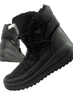 Easy Way zimné topánky snehové topánky dámske zateplené módne čierne dámske