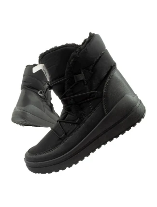 Easy Way zimné topánky snehové topánky dámske zateplené módne čierne dámske