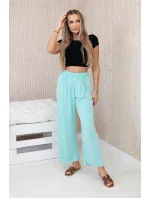 Široké nohavice mint