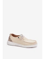 Lekkie Materiałowe Półbuty Damskie McKeylor 96116 Beżowe