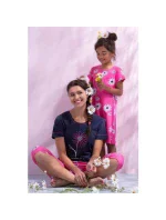 Dámske pyžamo 21231-400-2 tmavé. modro-ružová - Rebelle Dámske pyžamo 21231-400-2 tmavé. modro-ružová - Rebelle