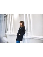 Dámsky plášť B099 čierny - BEwear