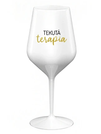 LIQUID THERAPY - biely nerozbitný pohár na víno 470 ml LIQUID THERAPY - biely nerozbitný pohár na víno 470 ml
