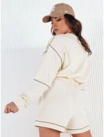 Dámsky teplákový komplet PULGAR ecru FashionStreet AY1011