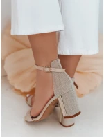 Dámske sandále SOFHEELS khaki stiletto FashionStreet ZY0792 Dámske sandále SOFHEELS khaki stiletto FashionStreet ZY0792