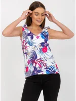 Dámsky top WN TP 1482 4.67 biely a tmavomodrý