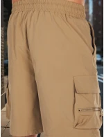 Pánske textilné bojové šortky khaki FashionStreet SX2505 Pánske textilné bojové šortky khaki FashionStreet SX2505