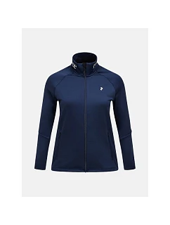 Dámska mikina PEAK PERFORMANCE W Rider Essentials Zip Jacket, farba tmavomodrá