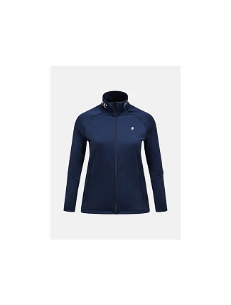 Dámska mikina PEAK PERFORMANCE W Rider Essentials Zip Jacket, farba tmavomodrá Dámska mikina PEAK PERFORMANCE W Rider Essentials Zip Jacket, farba tmavomodrá