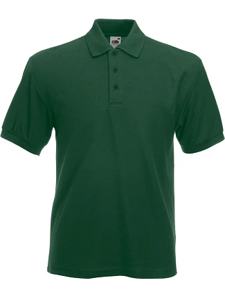 Fruit of the Loom Heavy 65/35 Pique Polo – polo tričko z hrubej bavlny 16.3204 fľaškovozelená