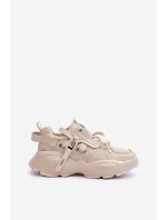 Buty Sportowe Sneakersy GOE MM2N4015 Beżowe