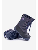 Vysoké teplé detské snehule so šnúrkou Blue Lee Cooper LCJ-24-44-2843K Vysoké teplé detské snehule so šnúrkou Blue Lee Cooper LCJ-24-44-2843K