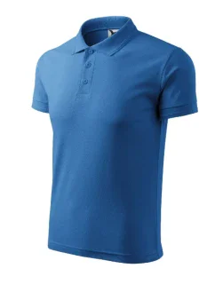 Pánske tričko Pique Polo azure blue