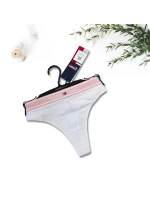 Dámske tangá UW0UW04199-YBR bielo-ružové - Tommy Hilfiger Dámske tangá UW0UW04199-YBR bielo-ružové - Tommy Hilfiger
