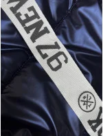 Dámska tmavomodrá rebrovaná bunda bez rukávov (16M9115-215) Dámska tmavomodrá rebrovaná bunda bez rukávov (16M9115-215)