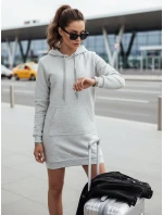 Dámska nadrozmerná dlhá mikina TIMMY svetlo sivá FashionStreet EY1932
