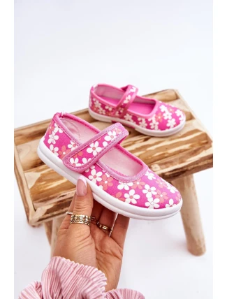 Dziecięce Baleriny W Kwiatuszki Różowe Noah