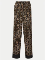 Dámske pyžamo YI90017 202 hnedé s potlačou - DKNY