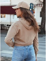 TRENDHOOD dámska mikina s kapucňou svetlohnedá FashionStreet BY1311 TRENDHOOD dámska mikina s kapucňou svetlohnedá FashionStreet BY1311